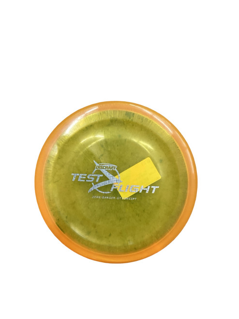 Vist Large View of Product Image Which is Used Discraft TEST FLIGHT Disc Golf Putter Orange