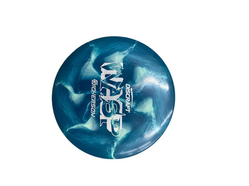 Vist Large View of Product Image Which is Used Discraft WASP Disc Golf Mid Range Navy Blue