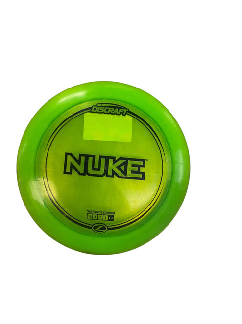 Vist Large View of Product Image Which is Used Discraft Z NUKE Disc Golf Driver Green 176g