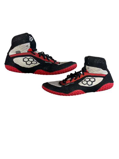 Vist Large View of Product Image Which is Used Rudis Wrestling Shoes Red Junior 06