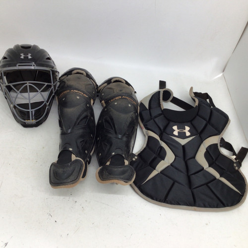 Vist Large View of Product Image Which is Used Under Armour VICTORY SERIES JR CATCHERS SET Catchers Equipment Other Black
