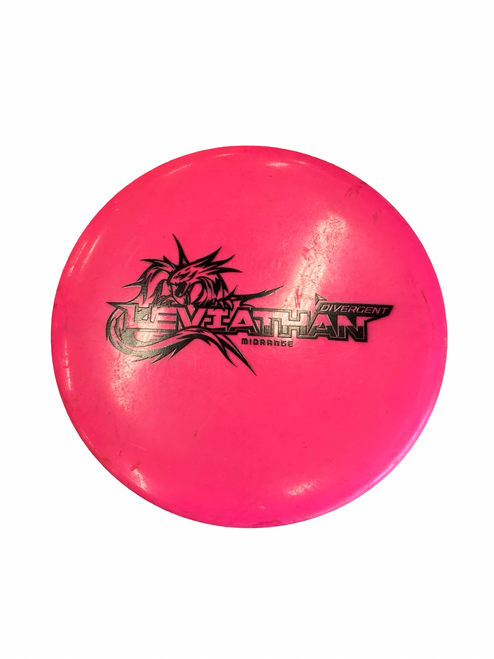 Vist Large View of Product Image Which is Used DIVERGENT LEVIATHAN Disc Golf Mid Range Pink