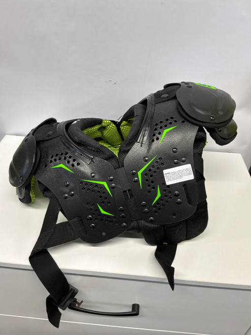 Vist Large View of Product Image Which is Used Schutt Y FLEX FB Shoulder Pads Black MD
