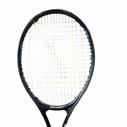 Vist Large View of Product Image Which is Used Spalding REBEL PRO 95 Adult Tennis Racquet Black 4"