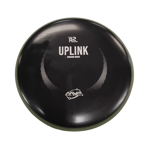 Vist Large View of Product Image Which is Used MVP UPLINK R2 Disc Golf Mid Range Black 172g