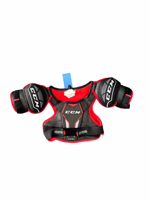Vist Large View of Product Image Which is Used CCM FT350 Youth Shoulder Pads LG