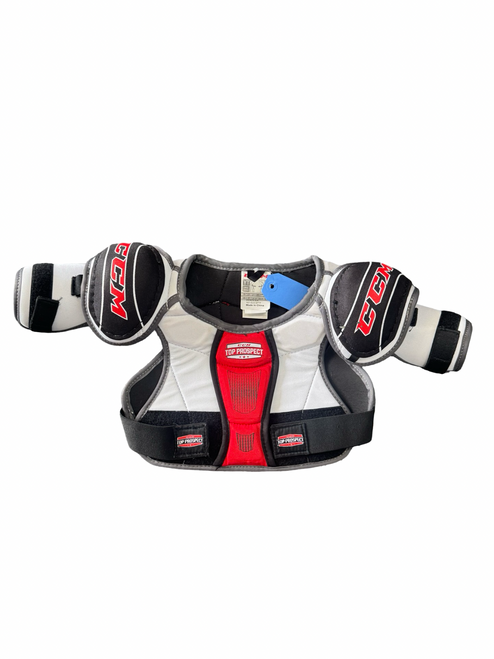 Vist Large View of Product Image Which is Used CCM TOP PROSPECT Youth Shoulder Pads LG