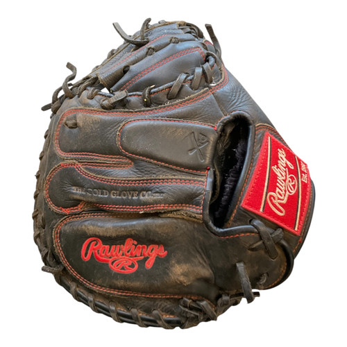 Vist Large View of Product Image Which is Used Rawlings GAMER SERIES BB/SB Catchers RH Throw Black 32"