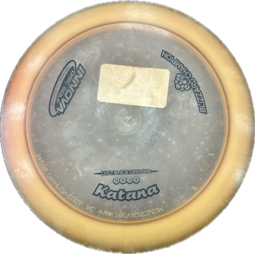 Vist Large View of Product Image Which is Used Innova KATANA Disc Golf Driver Orange