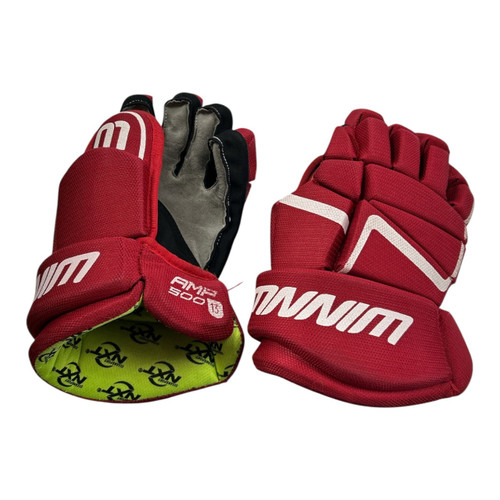 Vist Large View of Product Image Which is Used WinnWell AMP 500 JR 13 GLOVES Junior Gloves Red 13"