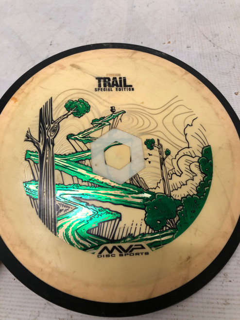 Vist Large View of Product Image Which is Used MVP TRIAL DISSION Disc Golf Driver Yellow