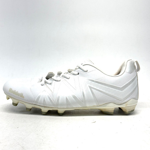Vist Large View of Product Image Which is Used Riddell LOW REVENGE Jr FB Cleats White Junior 04.5