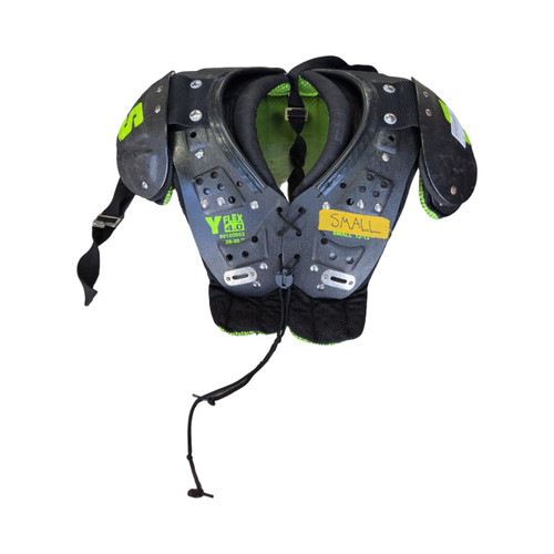 Vist Large View of Product Image Which is Used Schutt Y FLEX 4.0 YOUTH FOOTBALL PADS FB Shoulder Pads Black SM
