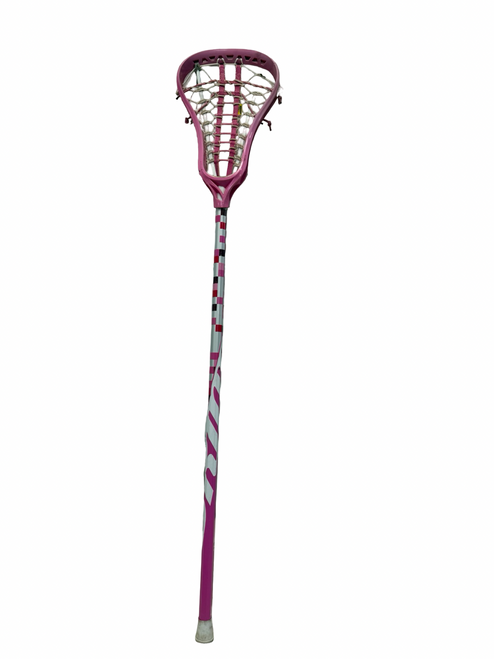 Vist Large View of Product Image Which is Used Brine Complete Womens Lacrosse Stick Pink w/ Allure Head 42"
