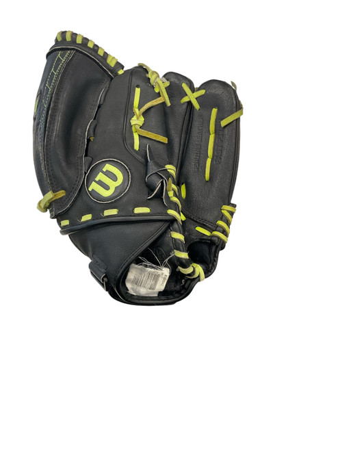 Vist Large View of Product Image Which is Used Wilson A440 BB/SB Glove RH Throw Black 12"