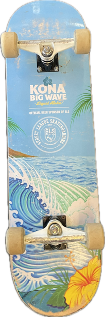 Vist Large View of Product Image Which is Used KONA BIG WAVE Complete Skateboard Carolina Blue Regular