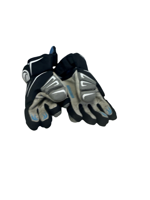 Vist Large View of Product Image Which is Used Maverik CHARGER Lacrosse Gloves XS Black 9"