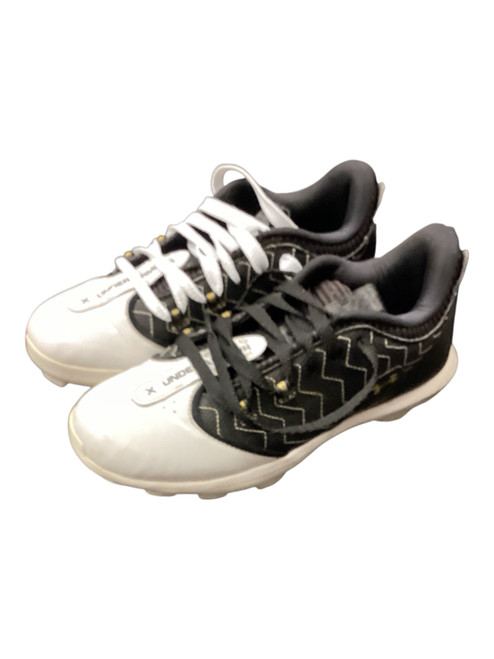 Vist Large View of Product Image Which is Used Under Armour BH SHOW BB/SB Cleats White Youth 06.0