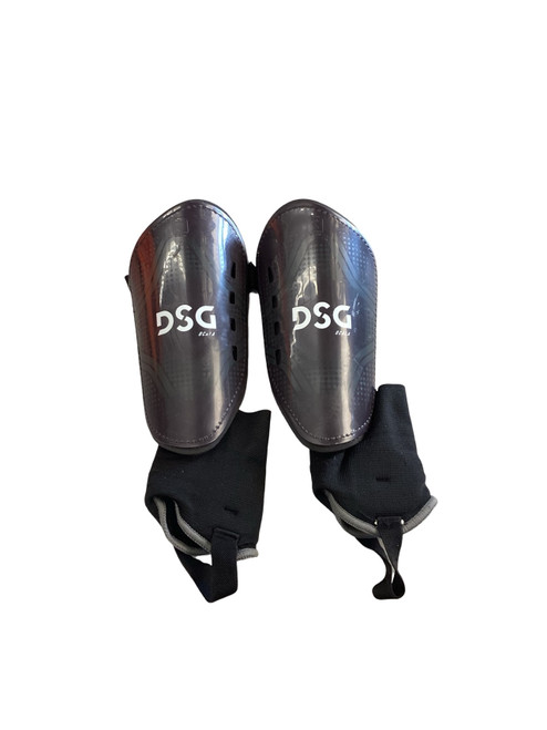 Vist Large View of Product Image Which is Used Dsg Soccer Shin Guards Adult Black LG