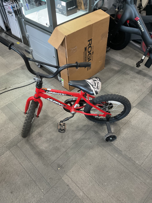 Vist Large View of Product Image Which is Used Huffy UPSHOT Training Wheel Bike Boys Red 16"