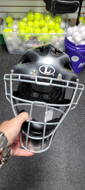 Vist Large View of Product Image Which is Used Easton JENN SCHRO THE VERY BEST6 1/2- 7 1/8 SM Catchers Helmet w/Mask Black SM