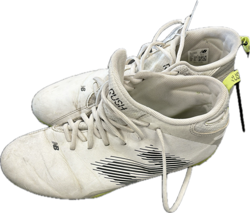 Vist Large View of Product Image Which is Used New Balance RUSH LAX Cleats Mens White Senior 11