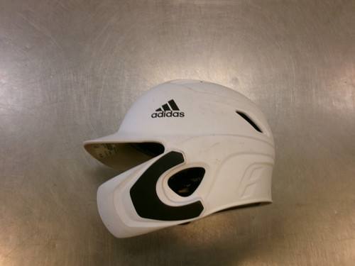 Vist Large View of Product Image Which is Used Adidas HELMET Batting Helmet No Mask White MD