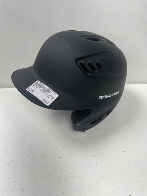 Vist Large View of Product Image Which is Used Rawlings R16 Batting Helmet No Mask Black One Size
