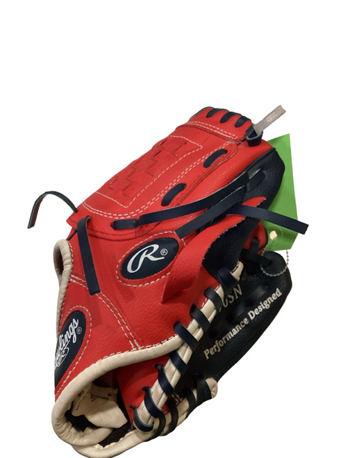 Vist Large View of Product Image Which is Used Rawlings PLAYERS SERIES BB/SB Glove T-ball Red 9"