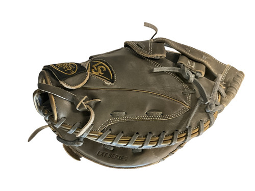 Vist Large View of Product Image Which is Used Louisville Slugger LXT CATCHERS MITT BB/SB Catchers RH Throw Grey 33"