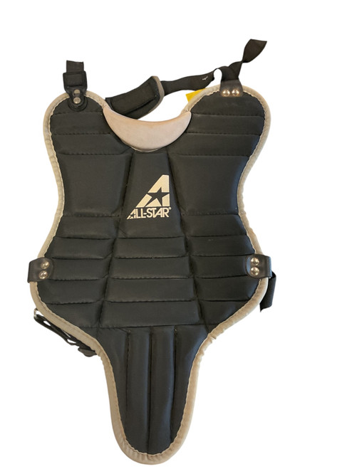 Vist Large View of Product Image Which is Used All-Star CHEST PROTECTOR SMALL Catchers Chest Protector Black T-Ball