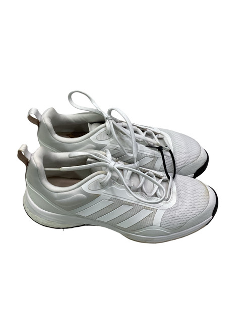 Vist Large View of Product Image Which is Used Adidas BOOST GOLF SHOES WMN Womens Golf Shoes White Senior 9.5