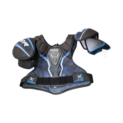 Vist Large View of Product Image Which is Used Bauer X INT SHOULDER PADS Intermediate Shoulder Pads LG