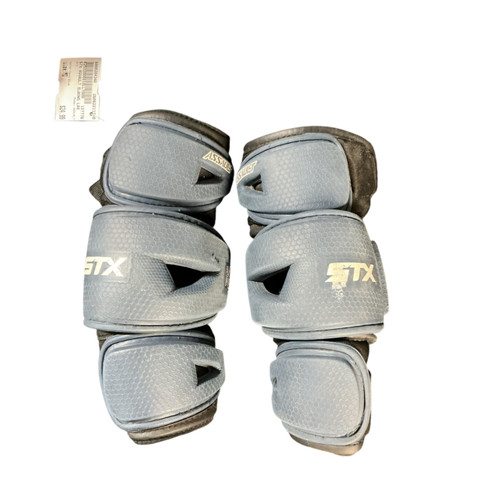 Vist Large View of Product Image Which is Used STX ASSUALT Lacrosse Arm Pads/Guards Navy Blue MD