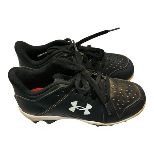 Vist Large View of Product Image Which is Used Under Armour LEADOFF BB/SB Cleats Black Youth 13.0