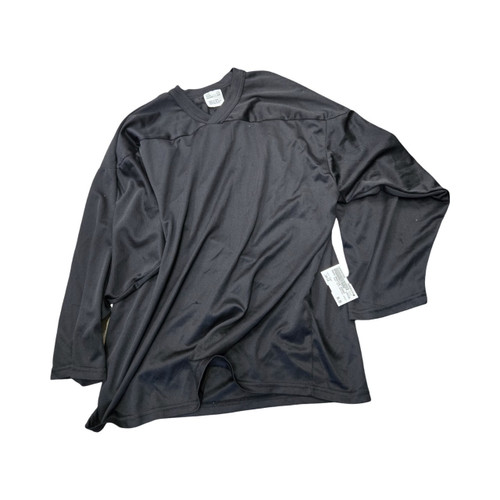 Vist Large View of Product Image Which is Used YOUTH PRACTICE JERSEY Hockey Practice Jersey Black LG