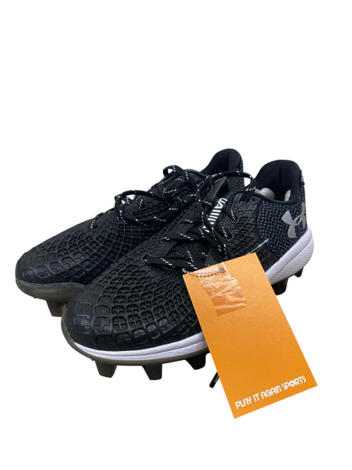 Vist Large View of Product Image Which is Used Under Armour UA CHARGED BB/SB Cleats Black Senior 7.5