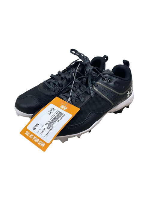 Vist Large View of Product Image Which is Used Under Armour GLYDE BB/SB Cleats Black Senior 7