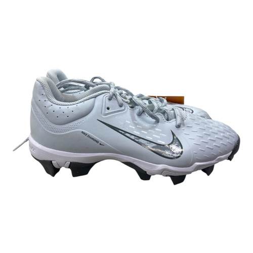 Vist Large View of Product Image Which is Used Nike HYPERDIAMOND 4 BB/SB Cleats Grey Senior 6.5