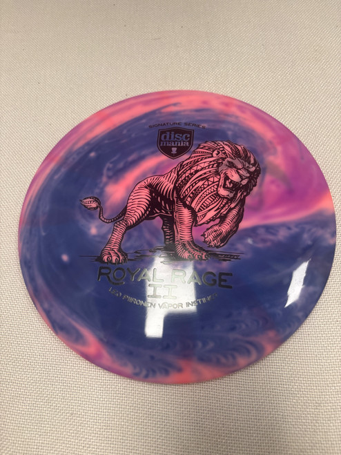 Vist Large View of Product Image Which is Used Discmania ROYAL RAGE II Disc Golf Driver Pink 171g