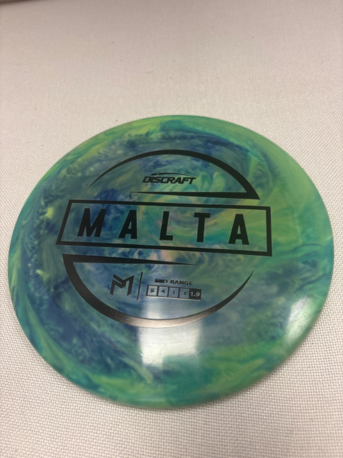 Vist Large View of Product Image Which is Used Discraft Z PM MALTA Disc Golf Mid Range Green 171g