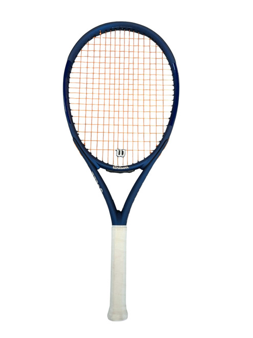 Vist Large View of Product Image Which is Used Wilson THREE Adult Tennis Racquet Royal Blue 4 1/8"