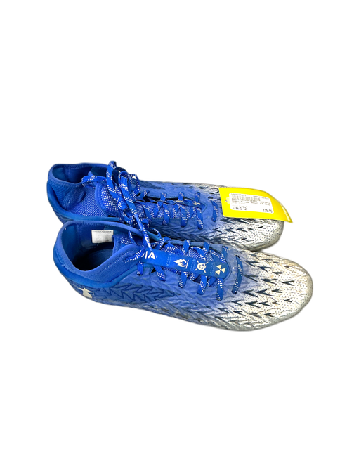 Vist Large View of Product Image Which is Used Under Armour Adult FB Cleats Royal Blue Senior 12