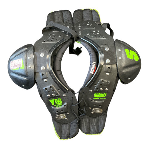 Vist Large View of Product Image Which is Used Schutt Y FLEX 4.0 FB Shoulder Pads Black SM
