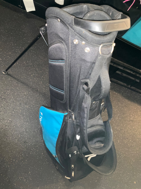 Vist Large View of Product Image Which is Used Top Flite STAND BAG Mens Stand Bag Black And Carolina Blue