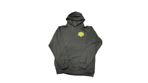 Vist Large View of Product Image Which is Used SPRUCE GROVE SAINTS HOODIE Soccer Top Adt Black MD