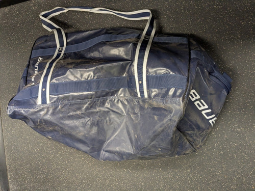 Vist Large View of Product Image Which is Used Bauer Sr Hockey Carry Navy Blue