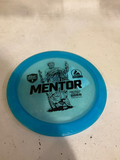 Vist Large View of Product Image Which is Used Discmania MENTOR Disc Golf Driver Royal Blue