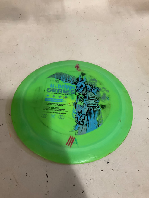 Vist Large View of Product Image Which is Used MVP WARRIOR Disc Golf Driver Green