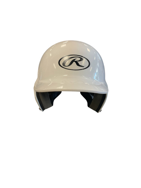 Vist Large View of Product Image Which is Used Rawlings HELMET Batting Helmet No Mask White SM